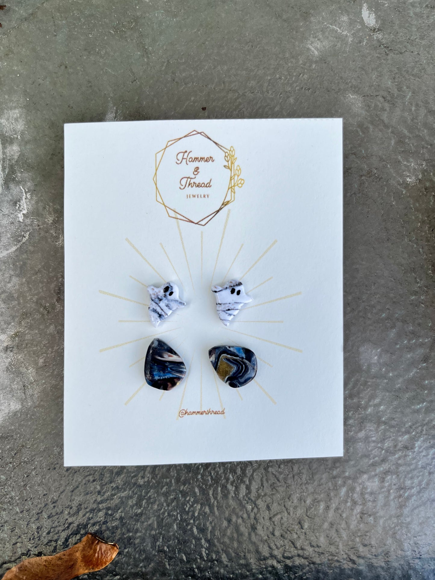 Friendly Ghosts & Swirly Geometric Stud Pack