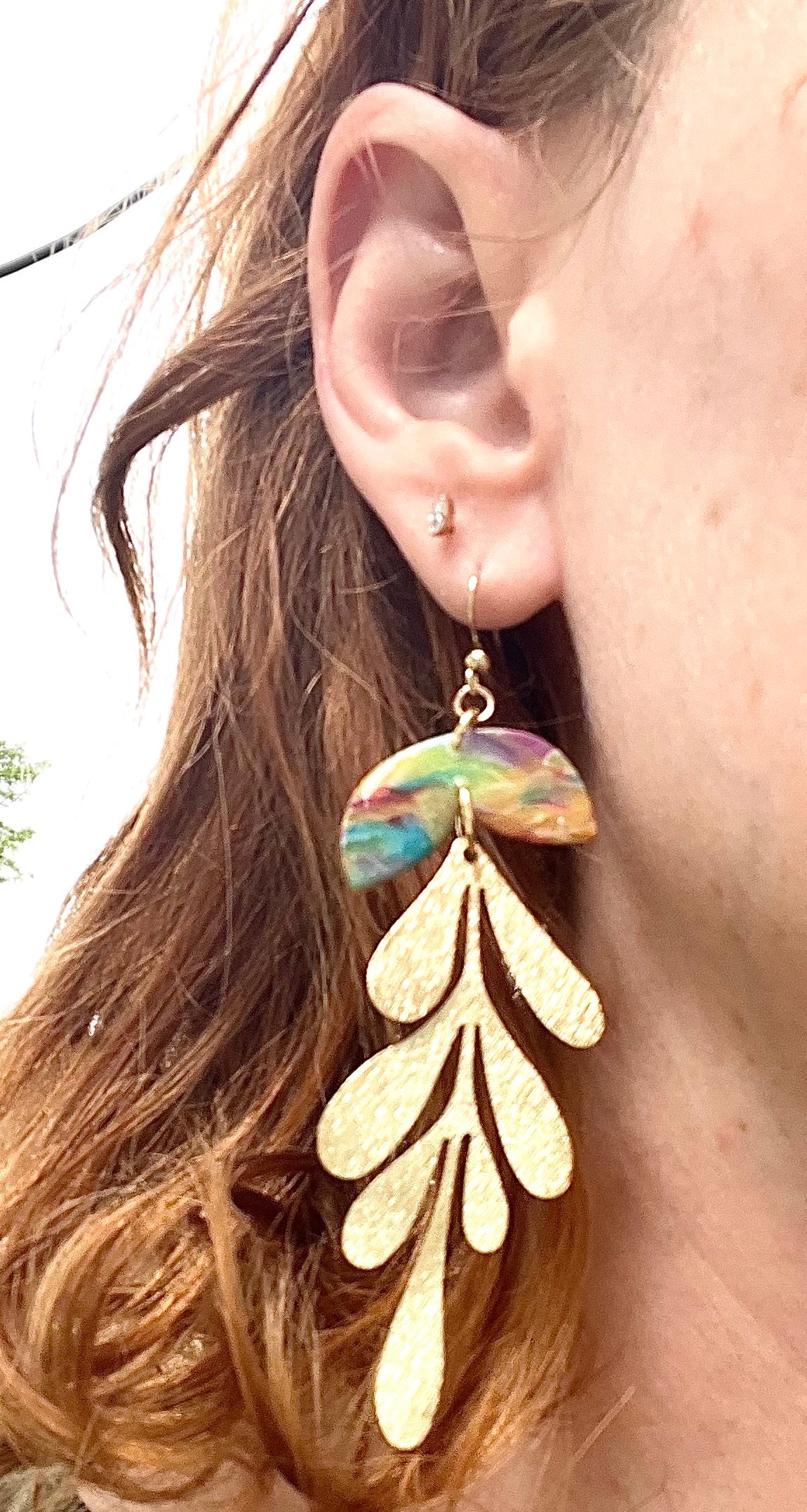 Matisse Rainbow Dangle Earrings Shiny finish