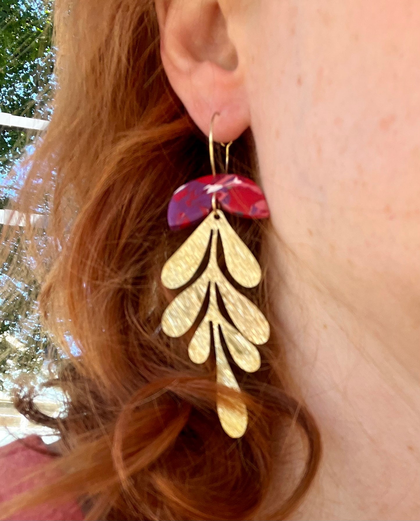 Matisse Dangles Red & Purple
