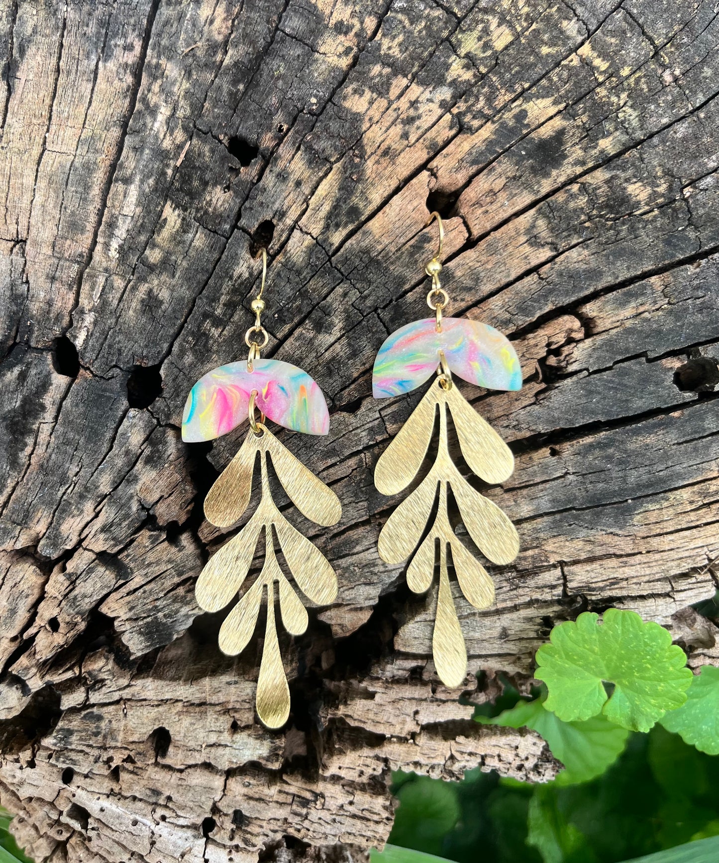 Matisse Rainbow Dangle Earrings Matte finish