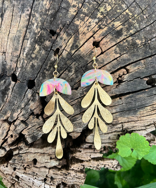 Matisse Rainbow Dangle Earrings Matte finish