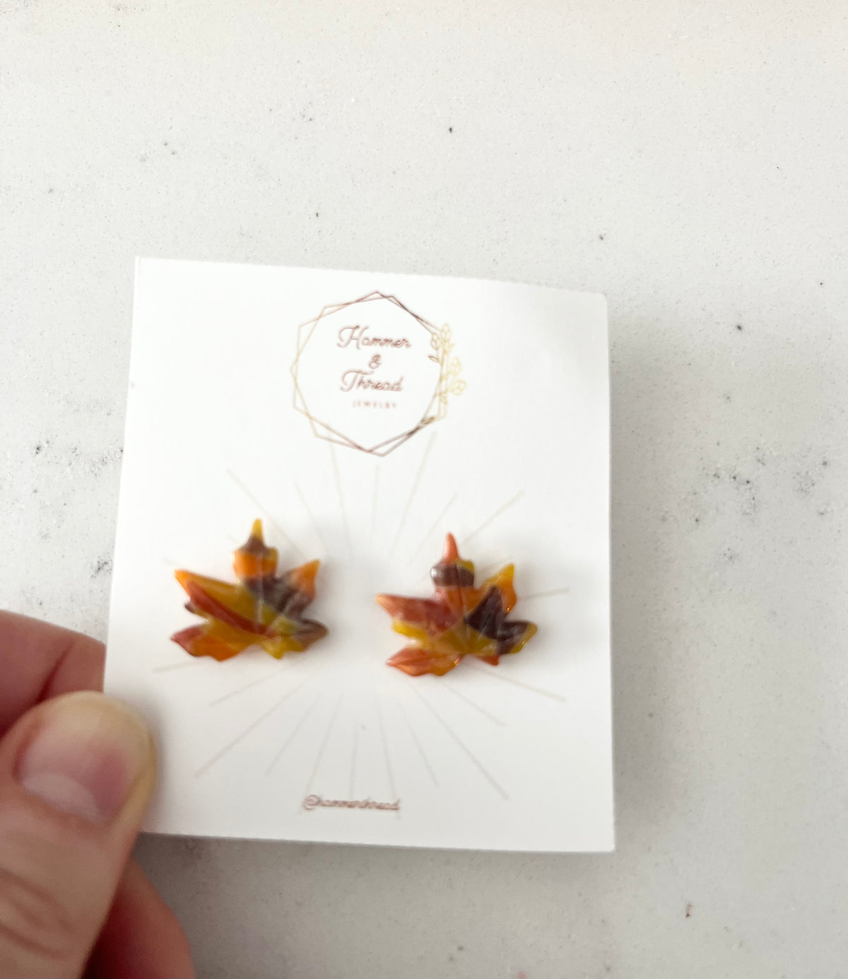 Maple Leaf Autumn Studs