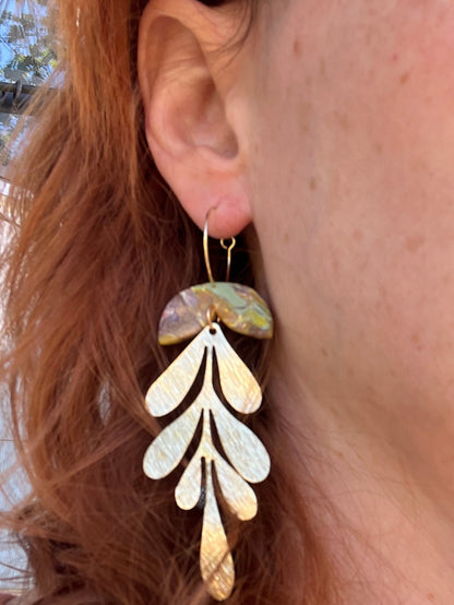 Matisse Mint & Yellow Ochre Dangle Earrings