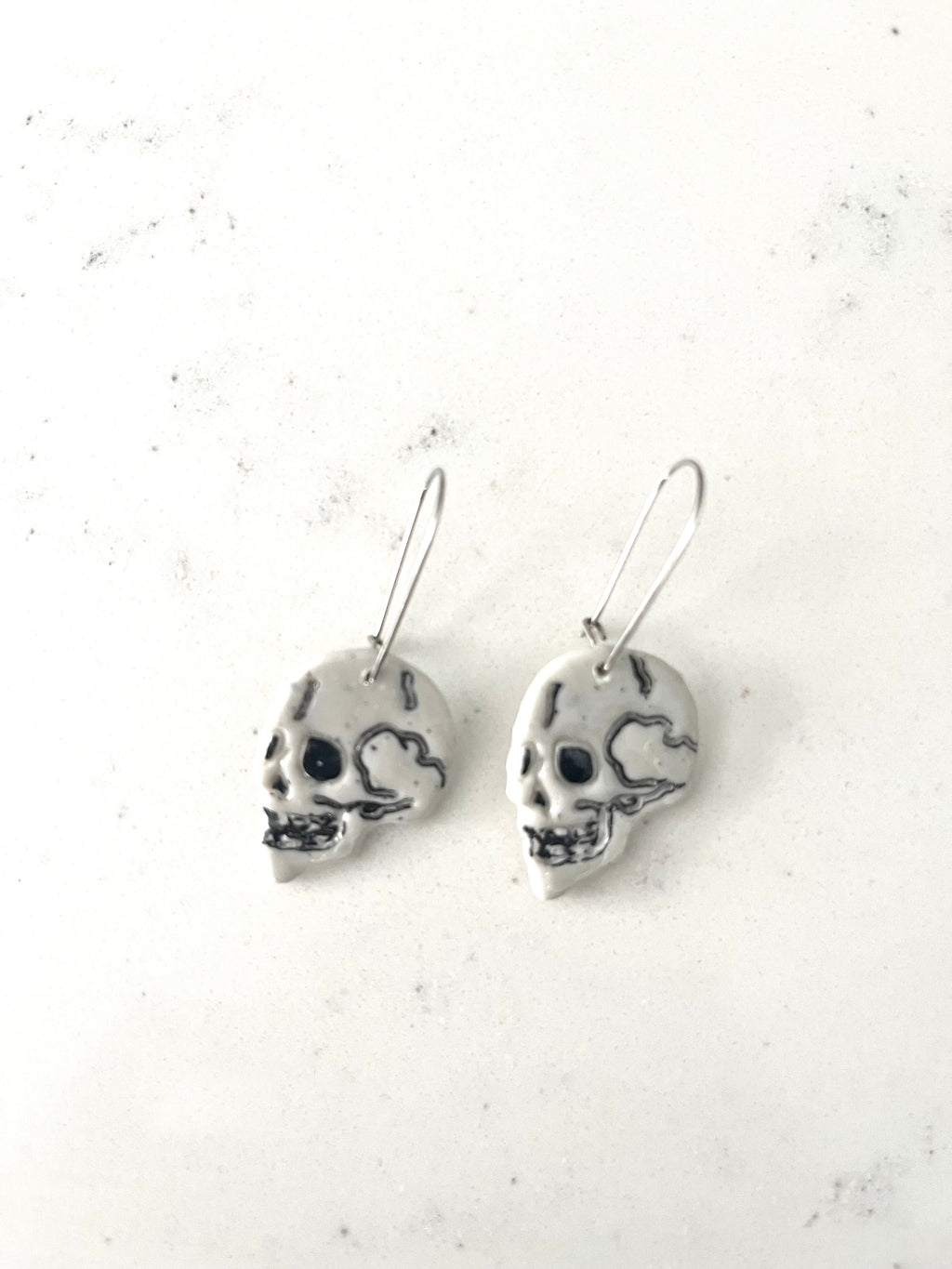 Spooky Skull Dangle Earrings
