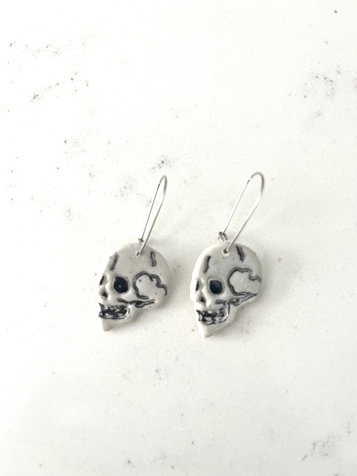 Spooky Skull Dangle Earrings