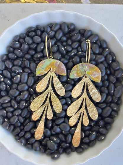 Matisse Mint & Yellow Ochre Dangle Earrings