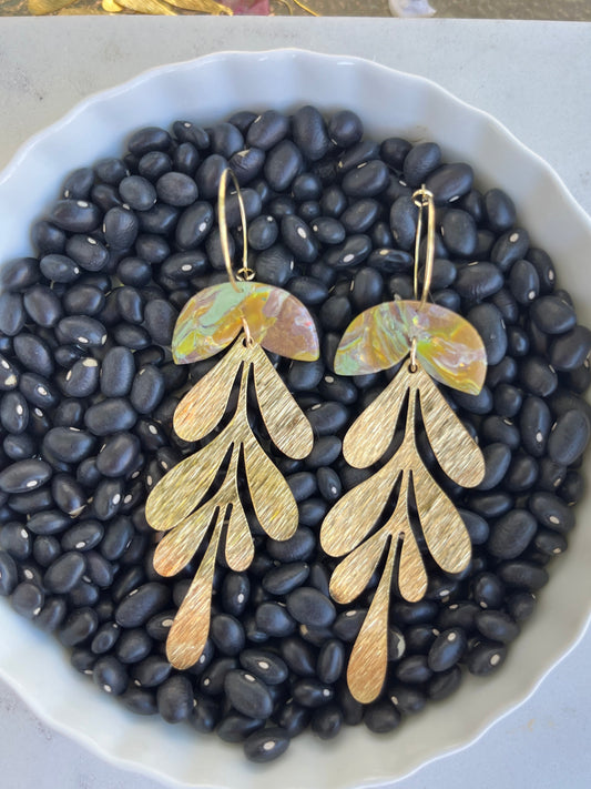 Matisse Dangles Mint & Yellow Ochre