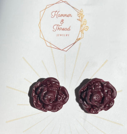 Scarlet Rose Studs