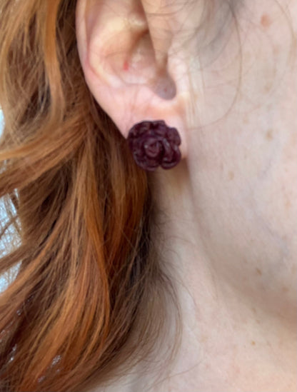 Scarlet Rose Studs
