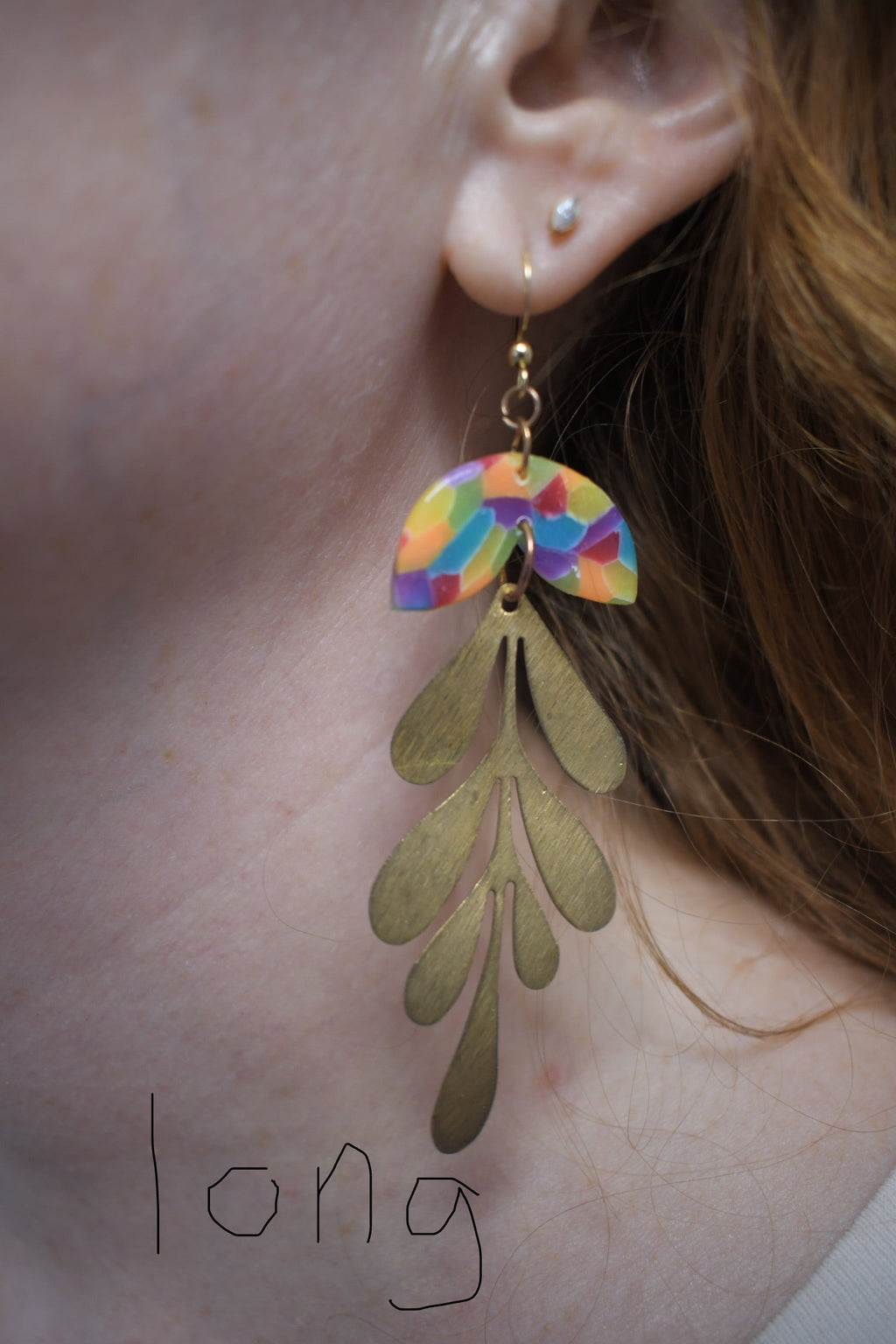 Matisse Rainbow Dangle Earrings Shiny finish