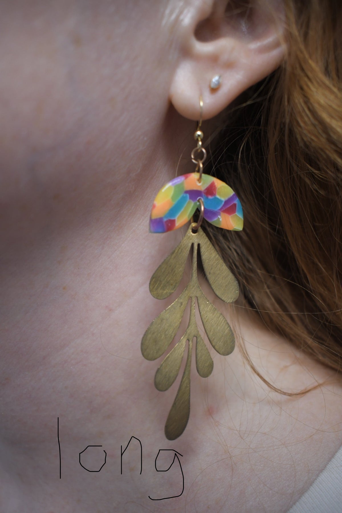 Matisse Rainbow Dangle Earrings Shiny finish