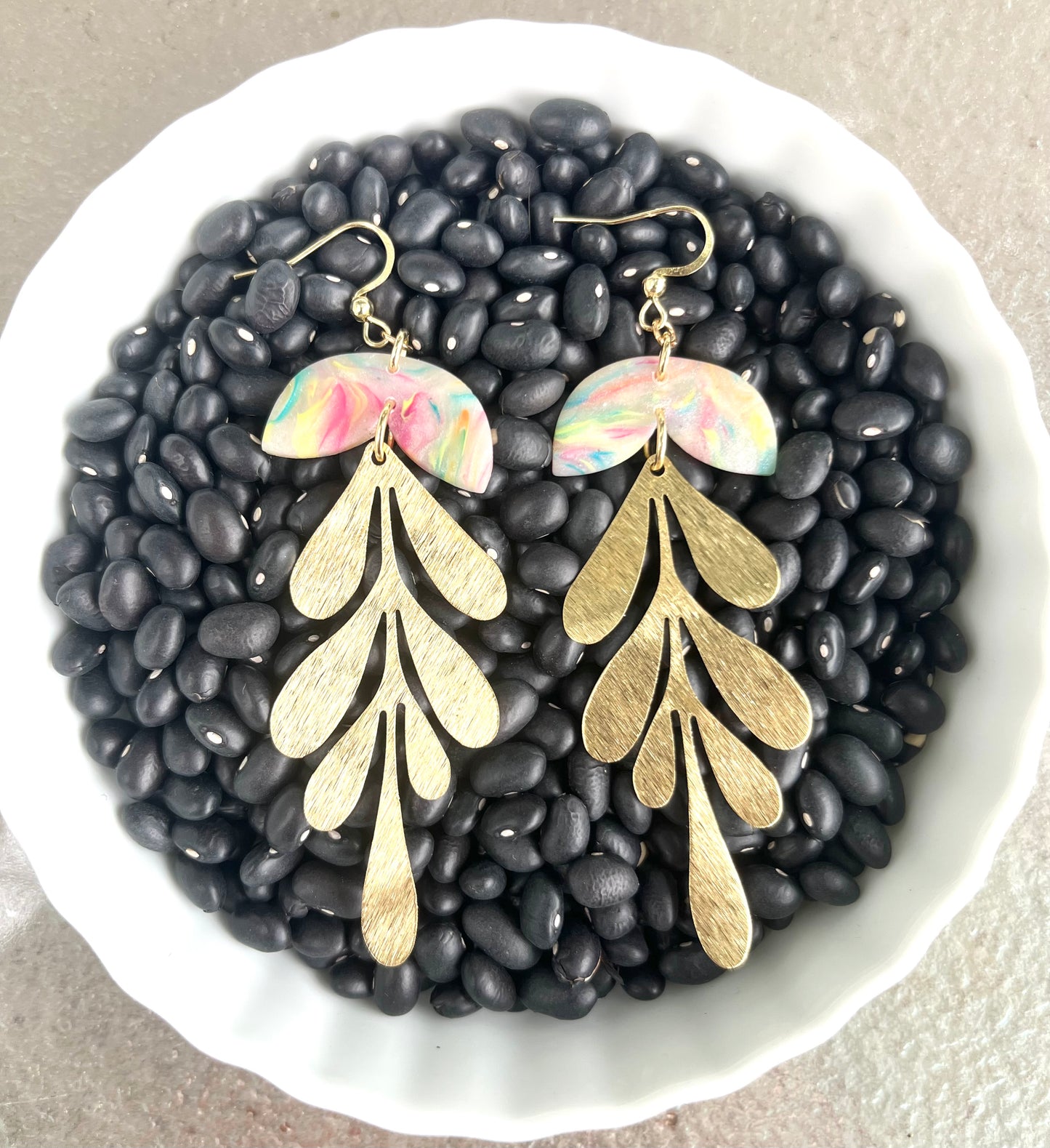 Matisse Rainbow Dangle Earrings Matte finish