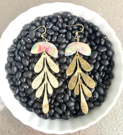 Matisse Rainbow Dangle Earrings Matte finish