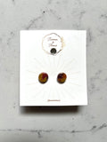 Autumn Mosaic Circle Studs