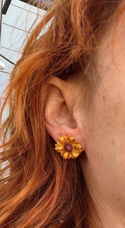 Sunflower Stud Earrings