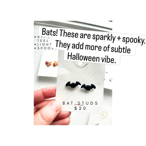 Bat Stud Earrings