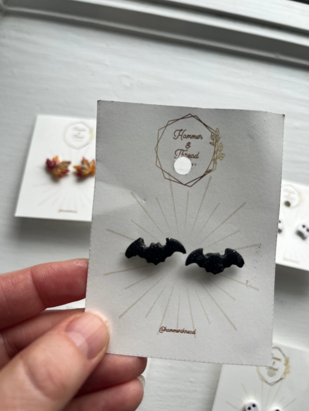 Bat Stud Earrings