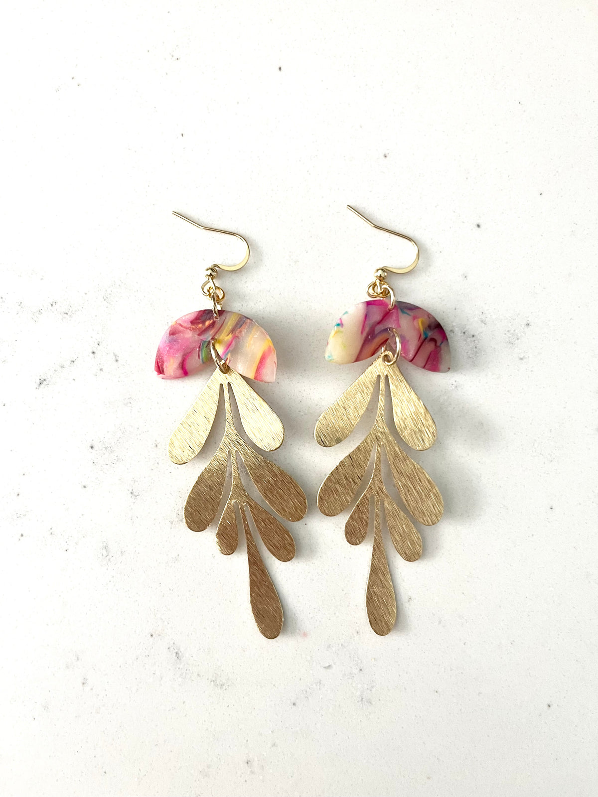 Matisse Rainbow Dangle Earrings Matte finish