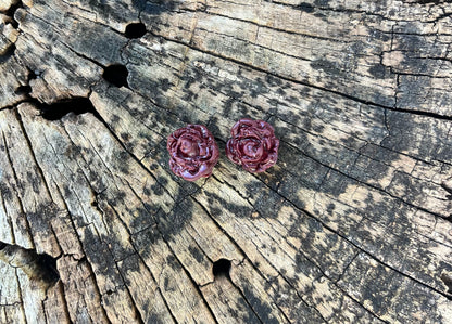 Scarlet Rose Studs