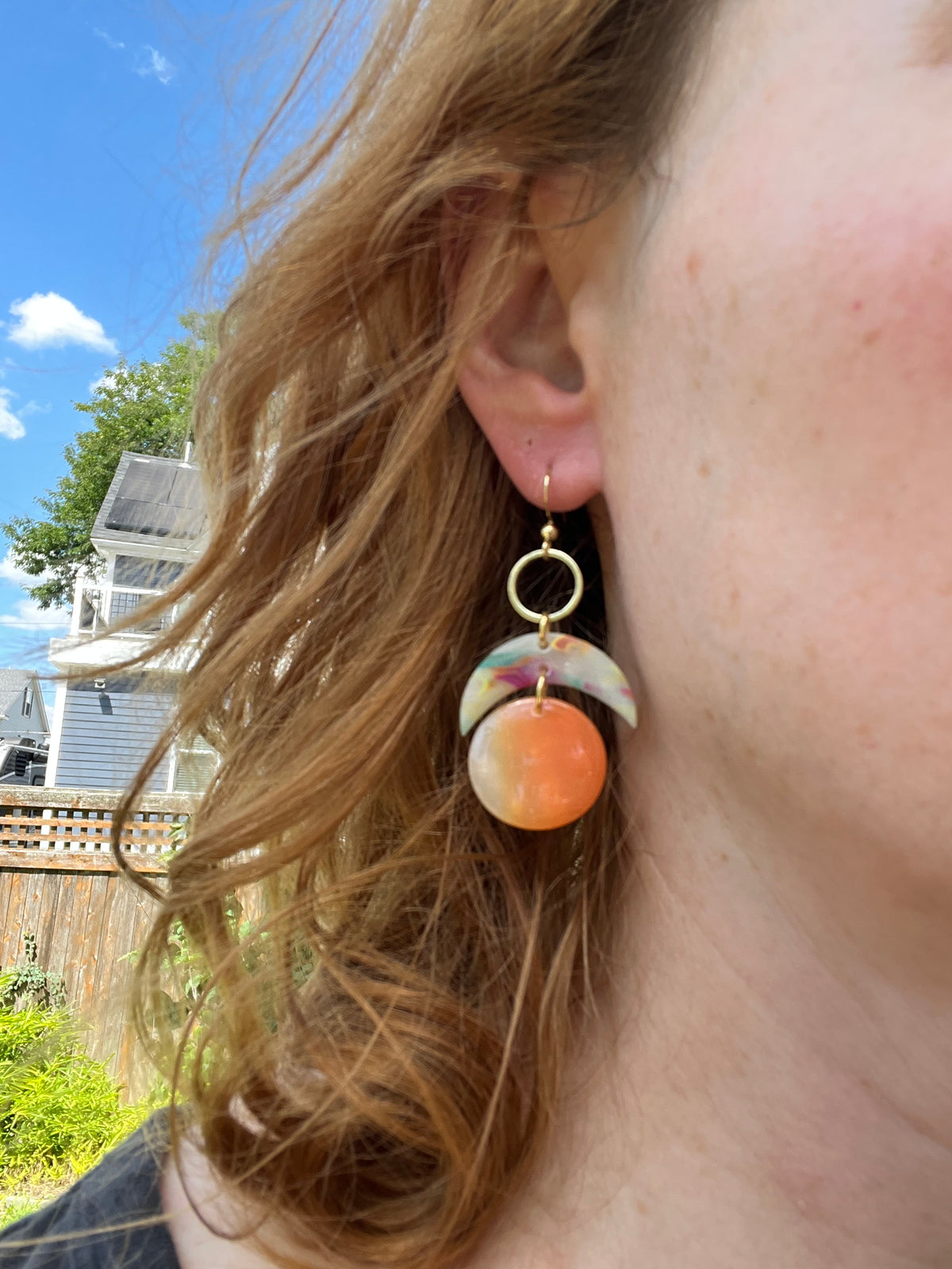 Rainbow crescent and Orange bubble dangles