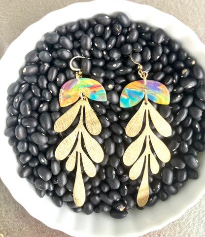 Matisse Rainbow Dangle Earrings Shiny finish