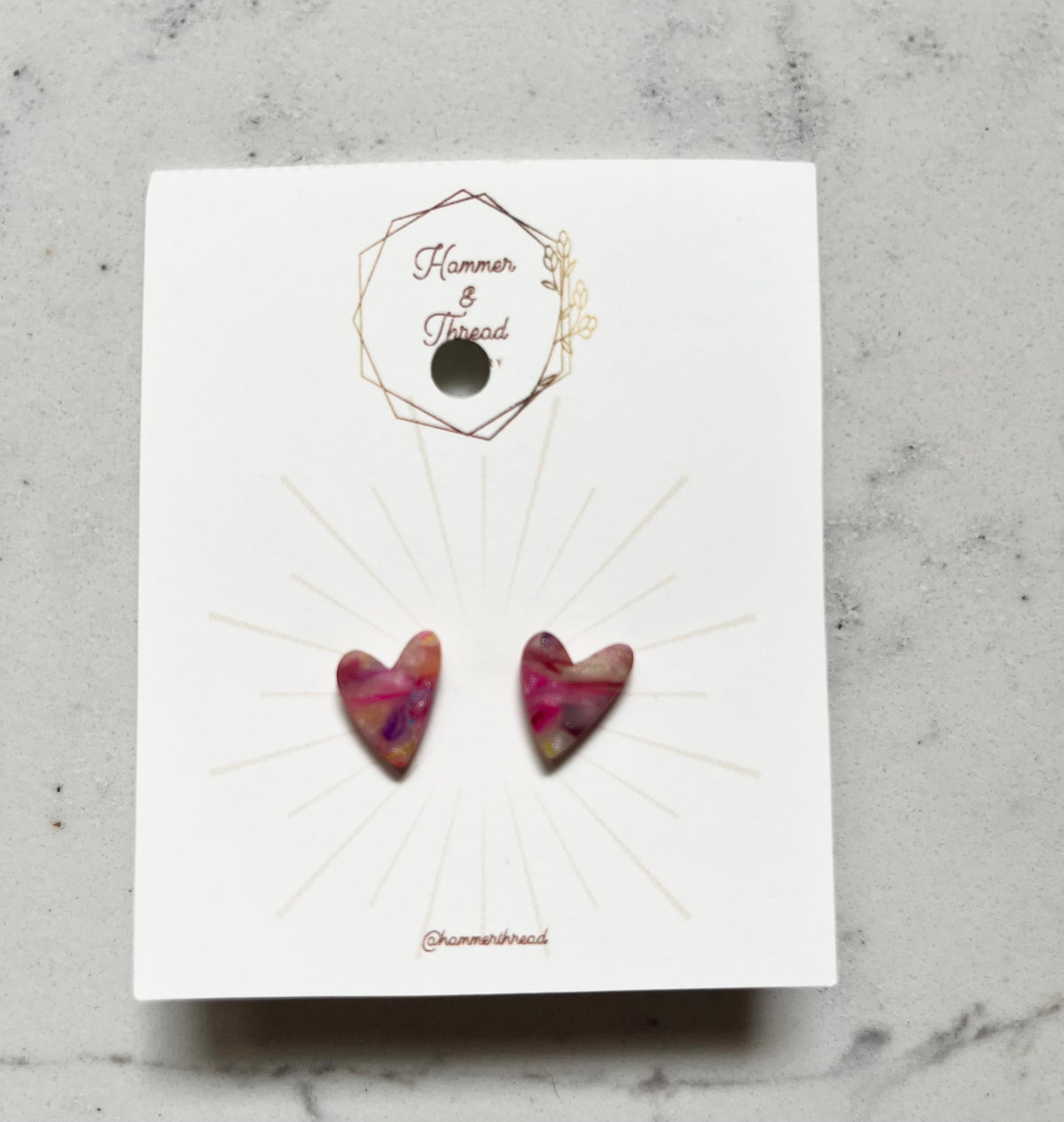 Heart studs