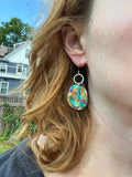 Confetti Medium Pebble and Circle Dangle Earrings