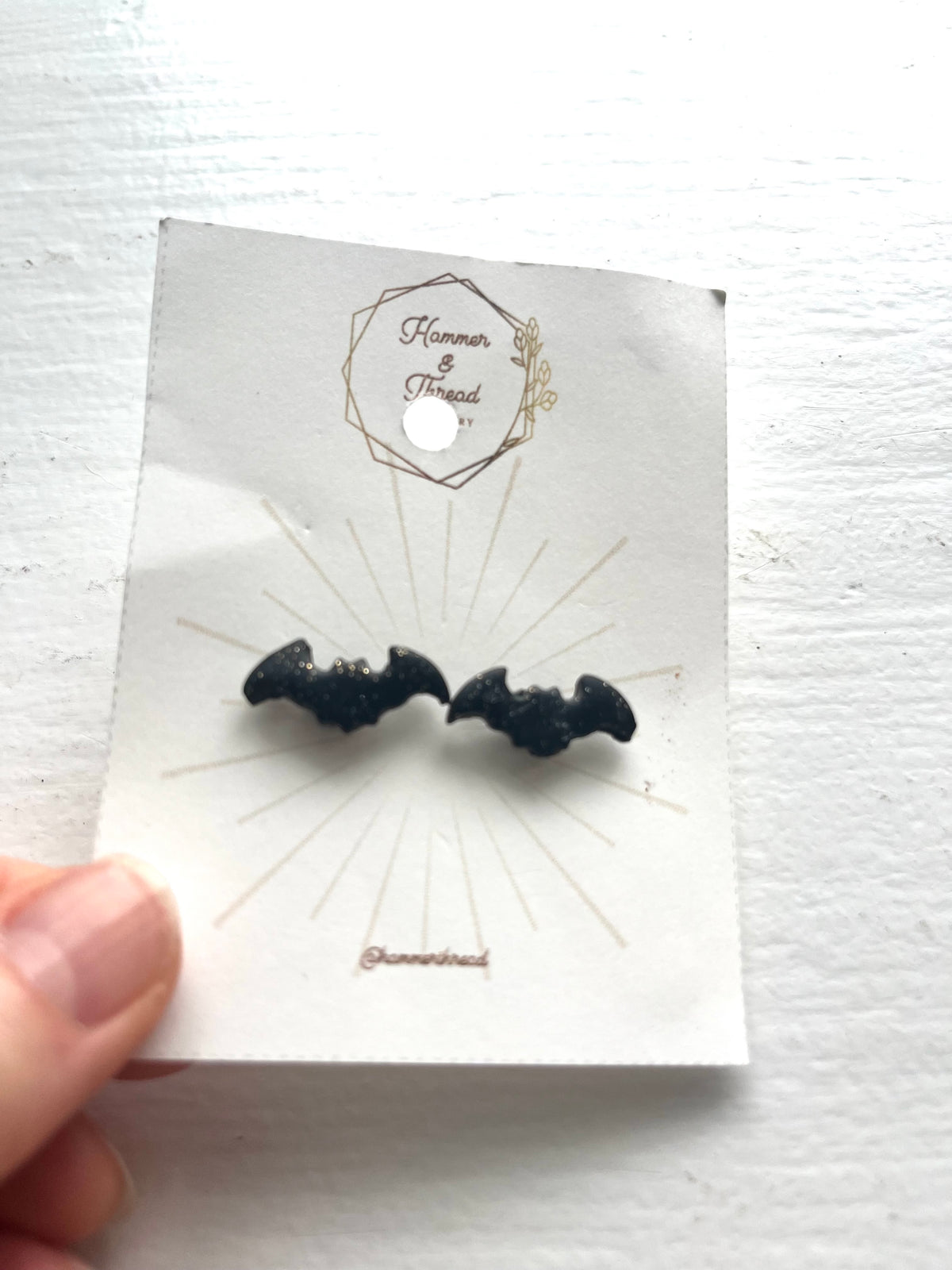 Bat Stud Earrings