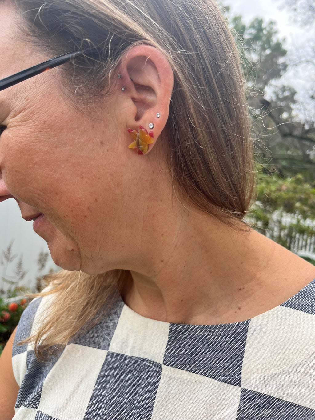 Maple Leaf Autumn Studs