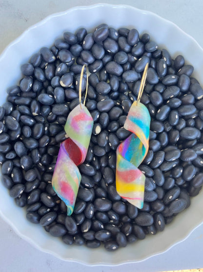 Colorful Twirl Earrings