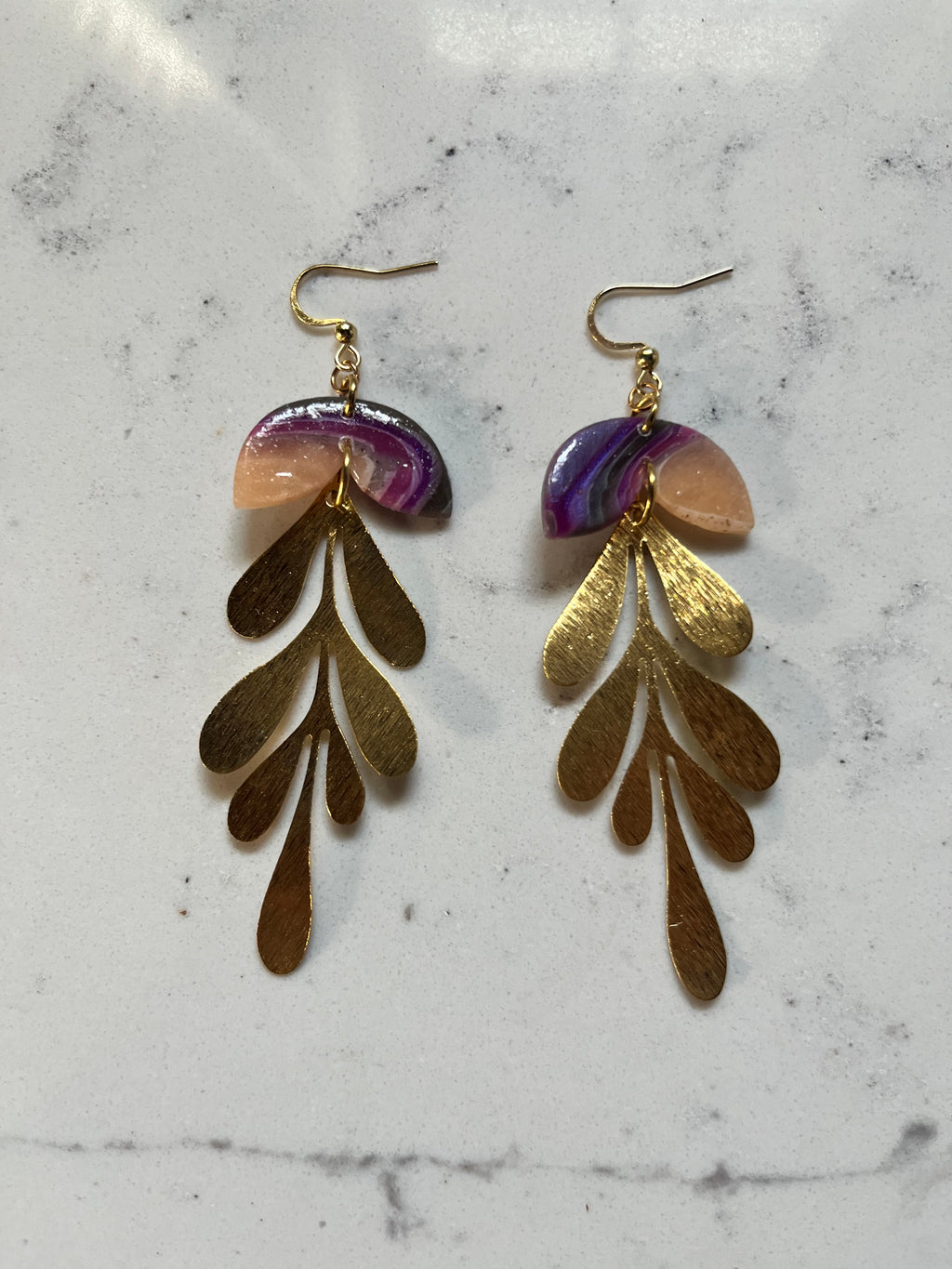 Matisse Rainbow Dangle Earrings Shiny finish