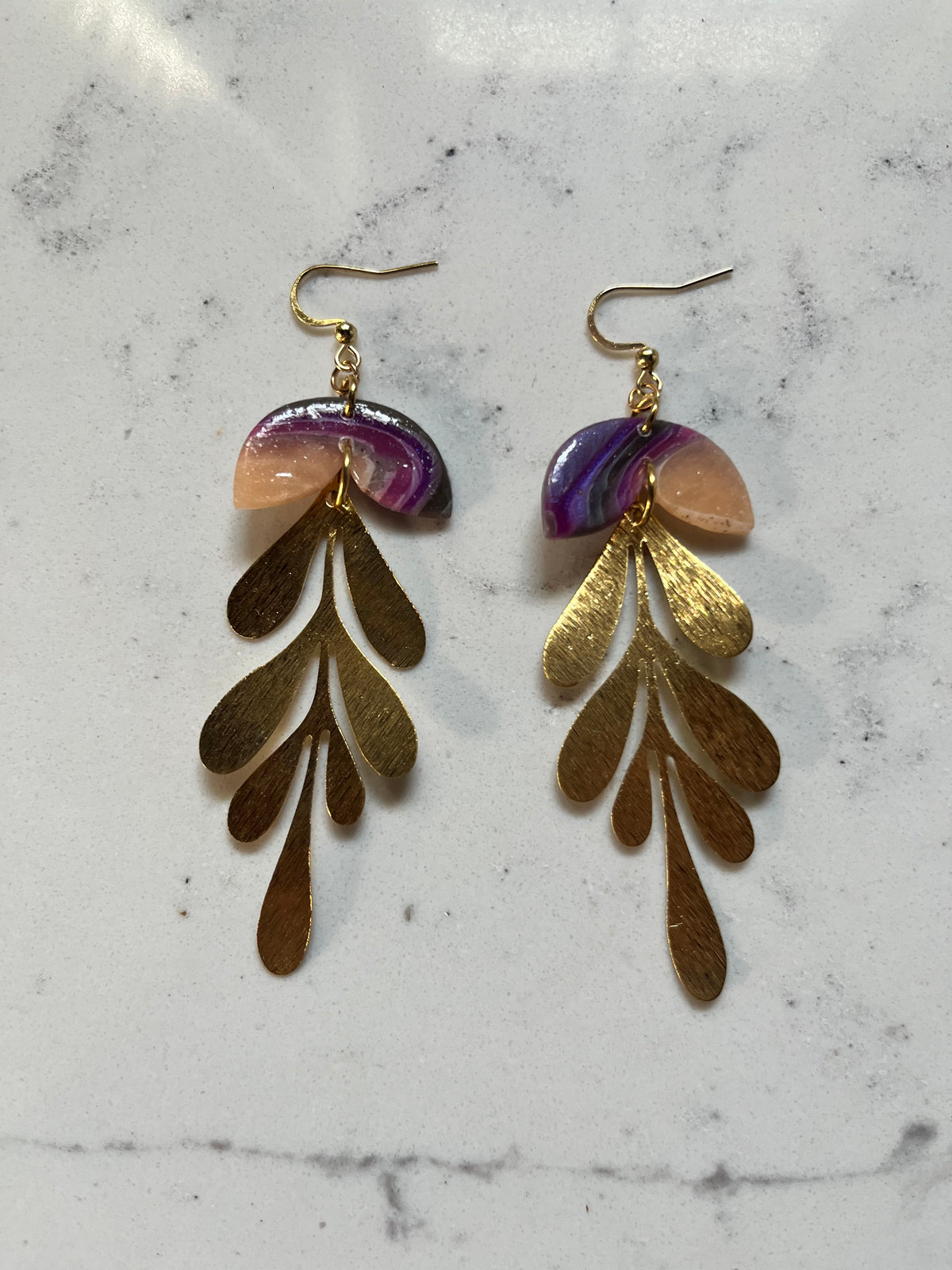Matisse Rainbow Dangle Earrings Shiny finish