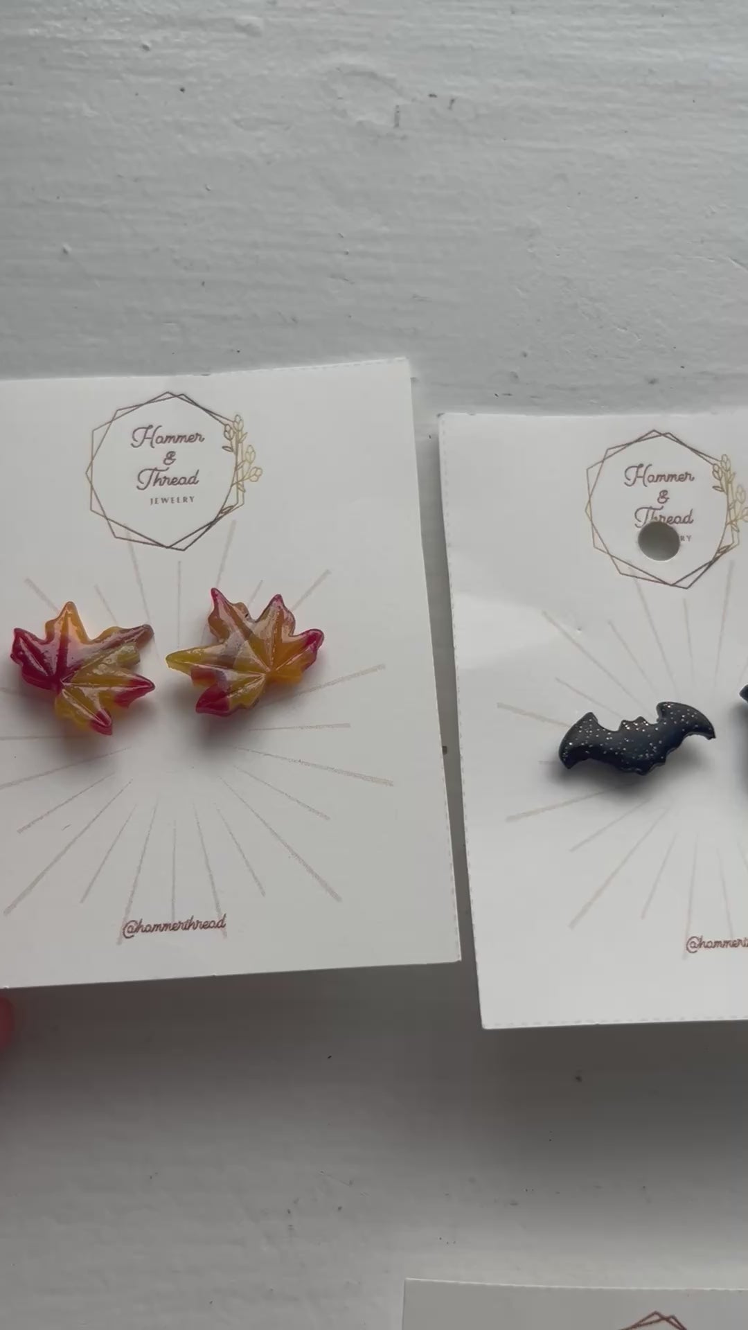 Bat Stud Earrings