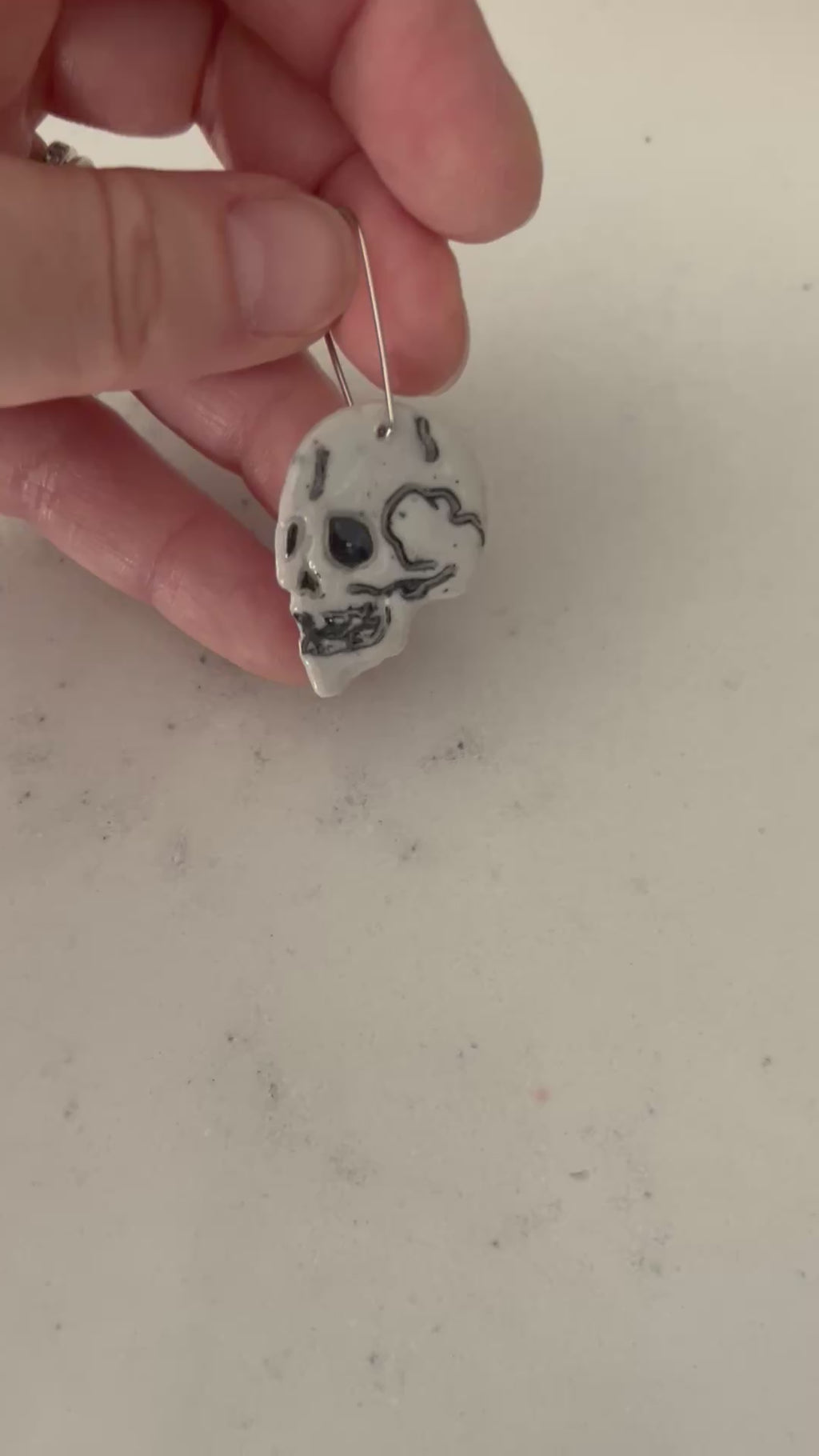 Spooky Skull Dangle Earrings