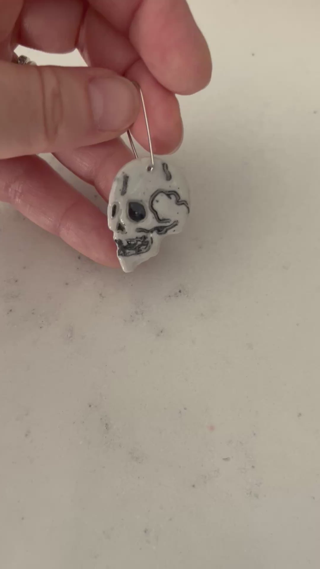 Spooky Skull Dangle Earrings