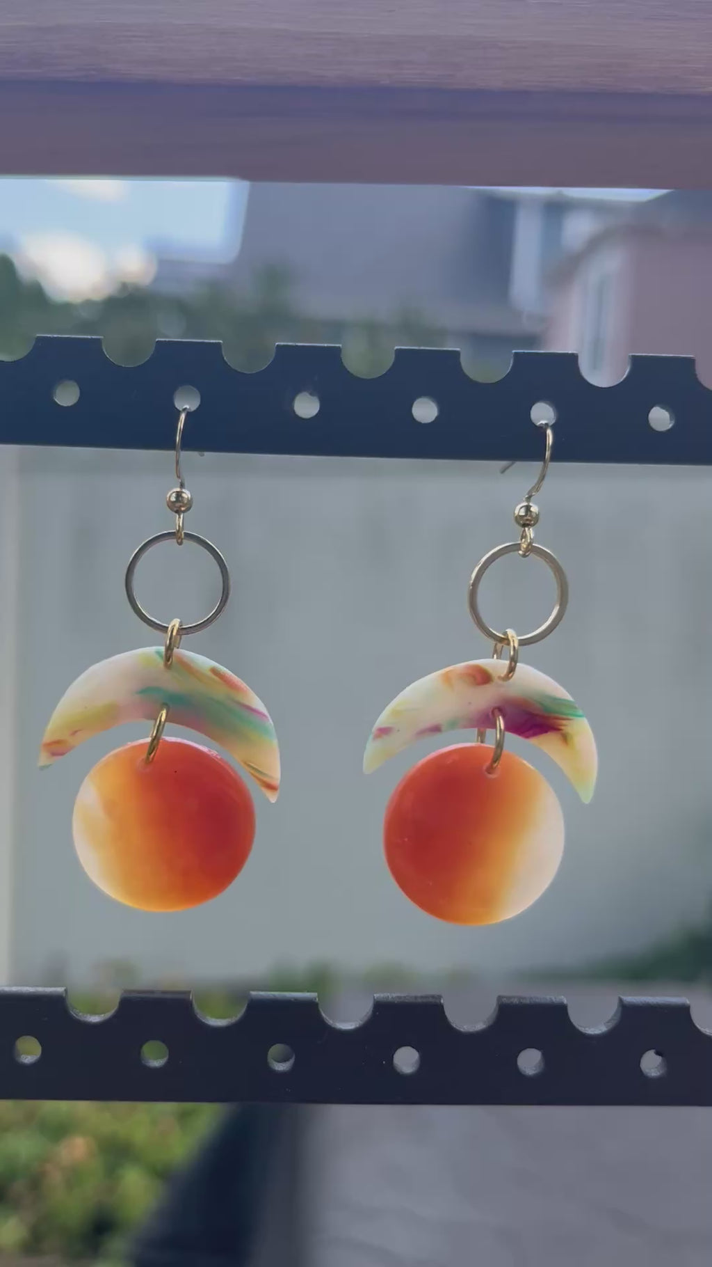 Rainbow crescent and Orange bubble dangles